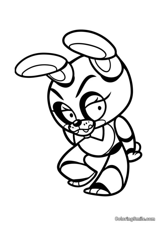 Chibi Toy Bonnie - Página para Colorear