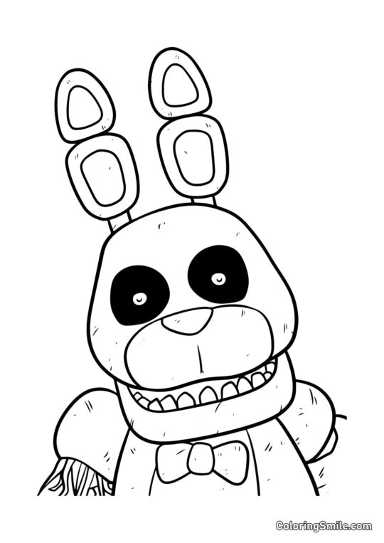 Bonnie Fantasma de FNAF - Página para Colorear
