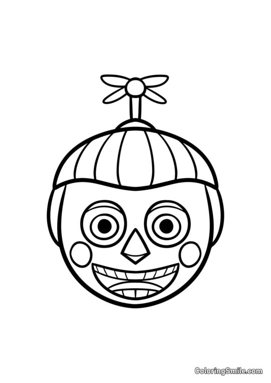 Retrato de Chico Globo - Página para Colorear