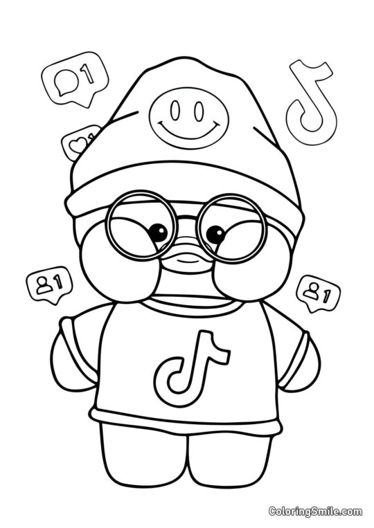 Lalafanfan TikTok Lalafanfan TikTok - Página para Colorear