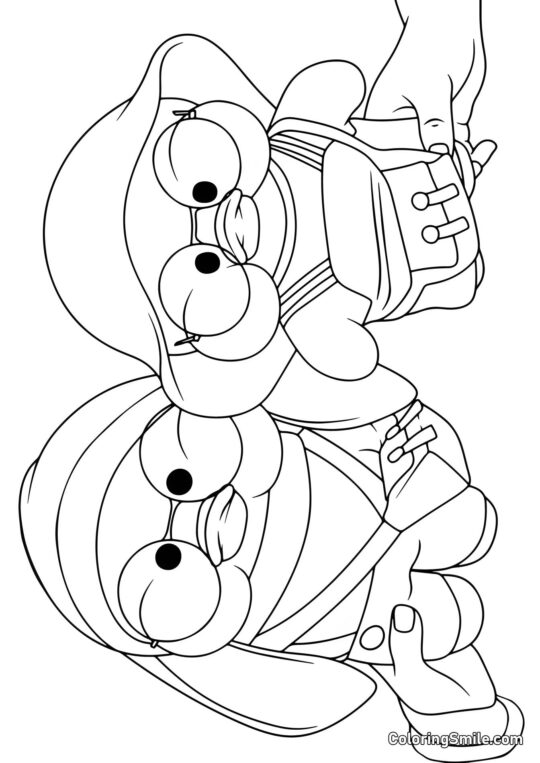 Dos patos Lalafanfan jugando juntos Dos patos Lalafanfan jugando juntos - Página para Colorear