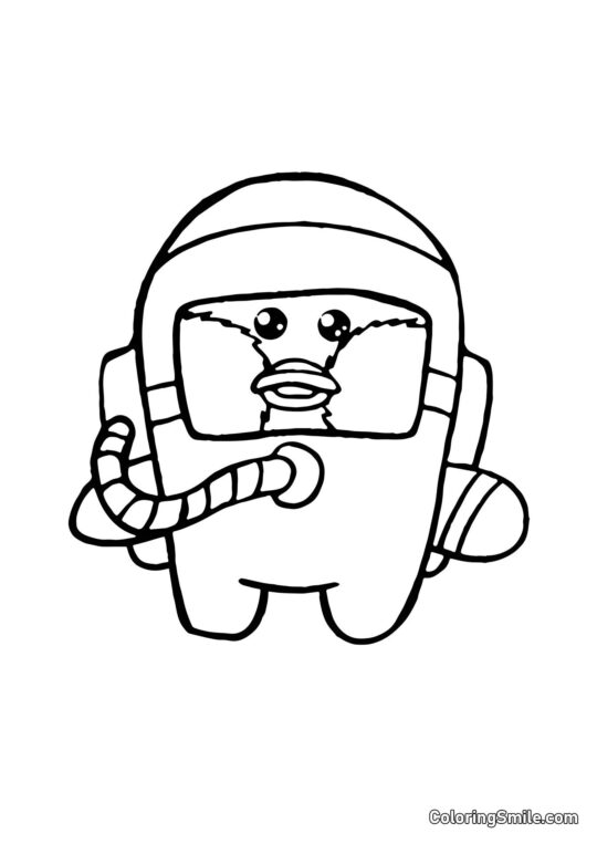 Lalafanfan astronauta Lalafanfan astronauta - Página para Colorear