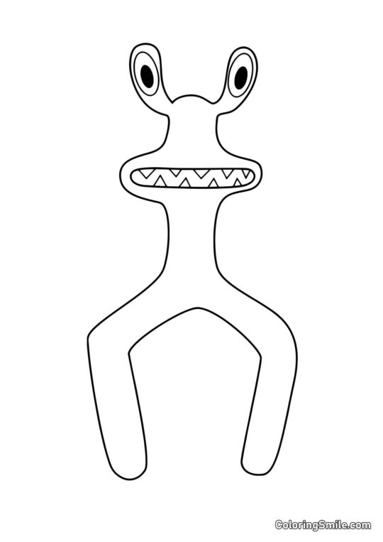 Rosa de Rainbow Friends Rosa de Rainbow Friends - Página para Colorear