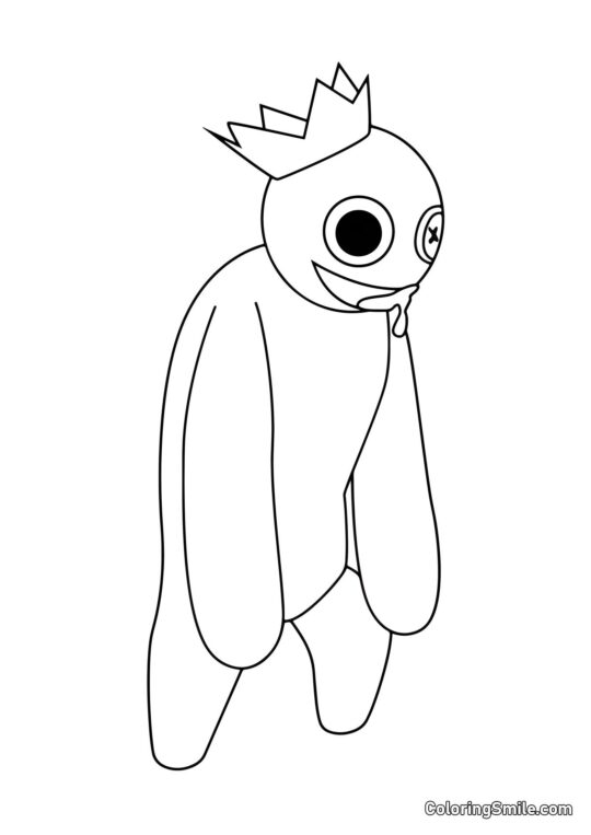 Azul en busca de un jugador Azul en busca de un jugador - Página para Colorear