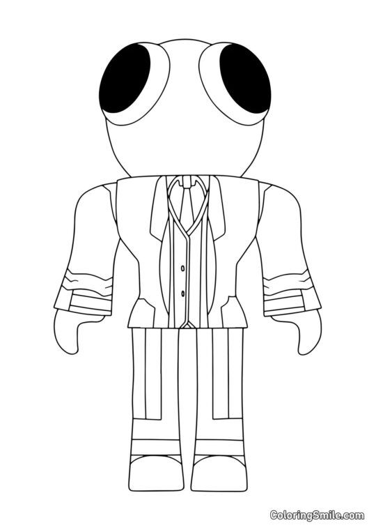 Rojo de Rainbow Friends Rojo de Rainbow Friends - Página para Colorear