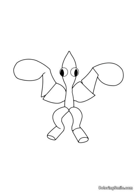 Azul claro de Rainbow Friends Azul claro de Rainbow Friends - Página para Colorear