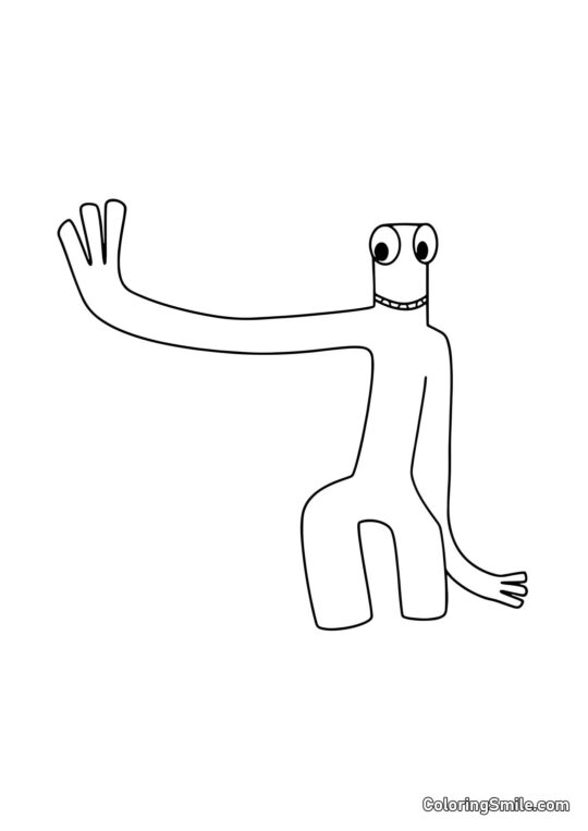 Verde saluda Verde saluda - Página para Colorear