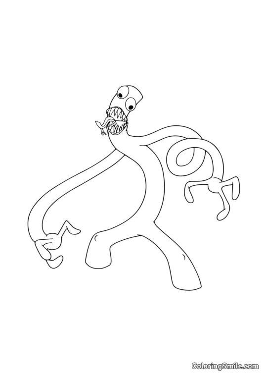 Verde de Rainbow Friends Verde de Rainbow Friends - Página para Colorear