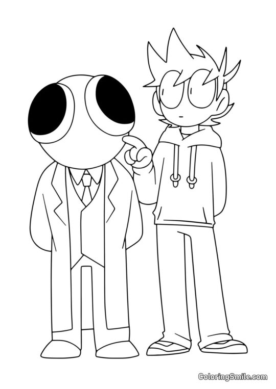 Rojo y jugador Rojo y jugador - Página para Colorear