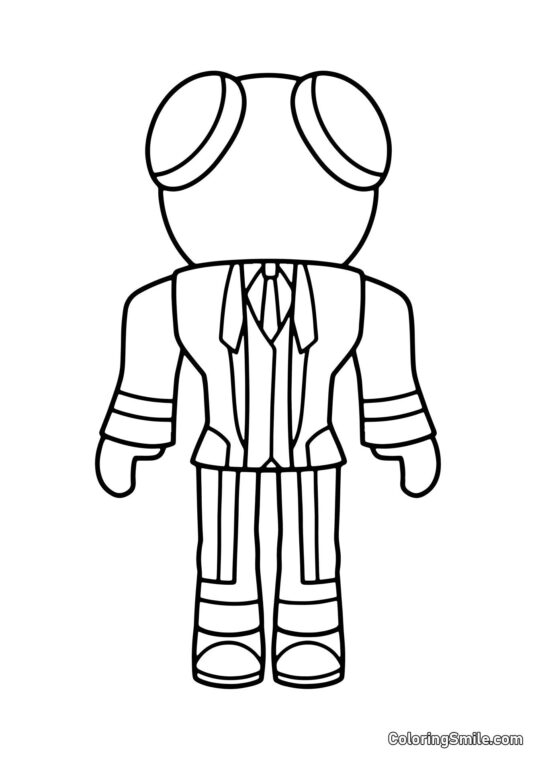 Rojo en un disfraz Rojo en un disfraz - Página para Colorear