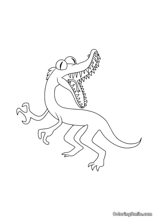 Naranja loco de Rainbow Friends Naranja loco de Rainbow Friends - Página para Colorear