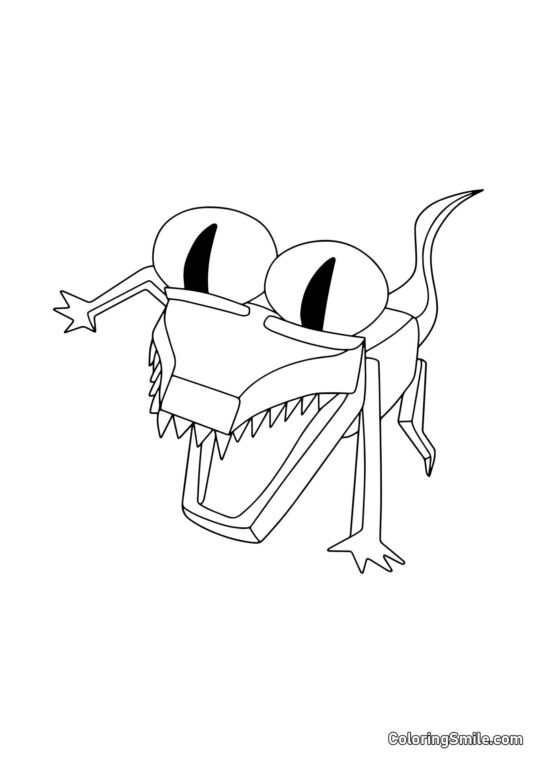 Naranja de Rainbow Friends Naranja de Rainbow Friends - Página para Colorear