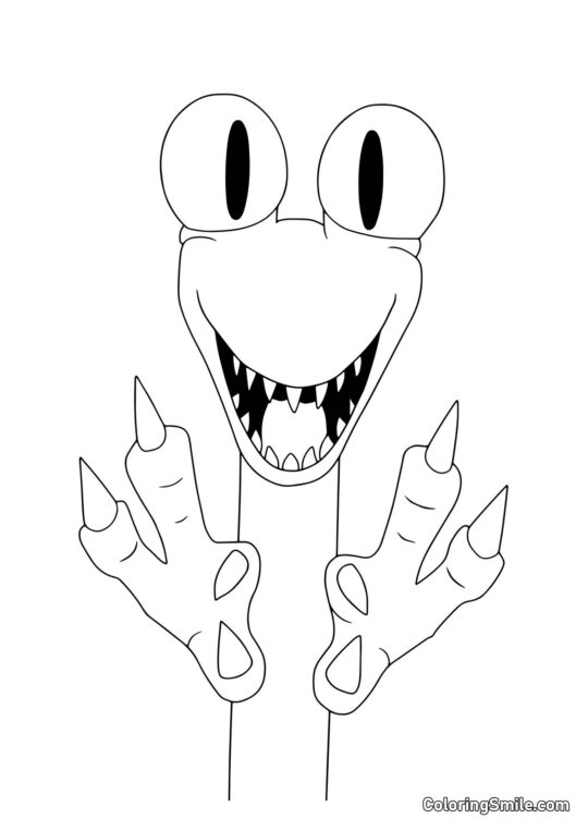 Naranja con garras grandes Naranja con garras grandes - Página para Colorear