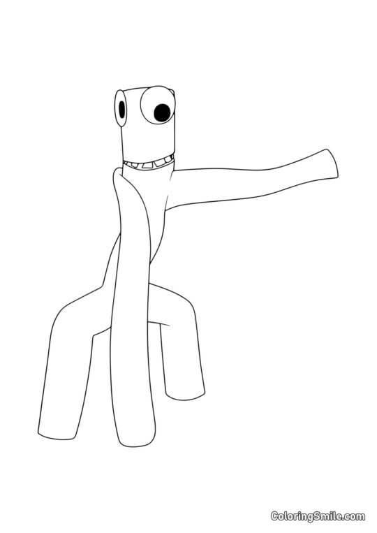 Alto Verde de Rainbow Friends Alto Verde de Rainbow Friends - Página para Colorear