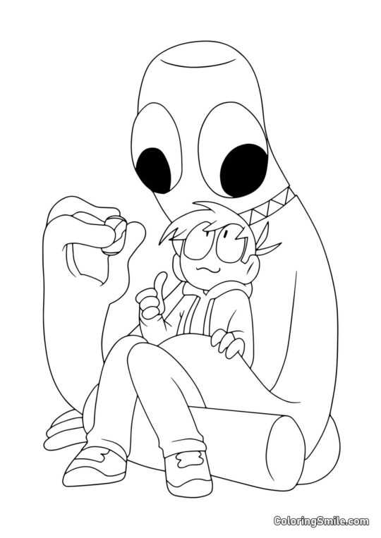 Jugador alimenta a Verde Jugador alimenta a Verde - Página para Colorear