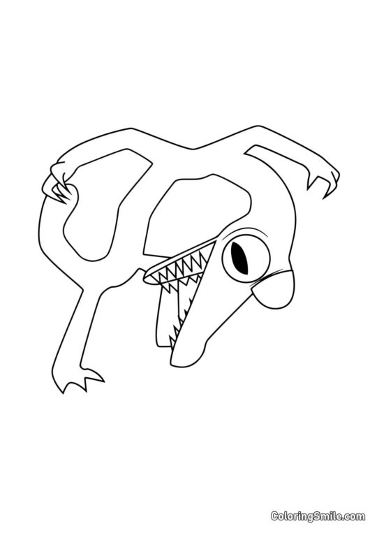 Naranja se inclinó Naranja se inclinó - Página para Colorear