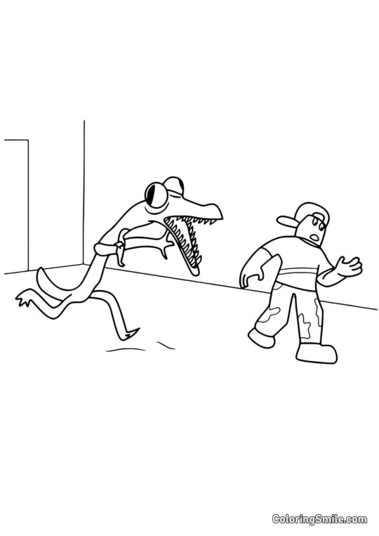 Naranja persigue a un jugador Naranja persigue a un jugador - Página para Colorear