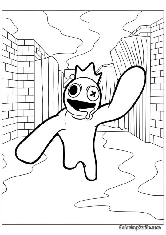 Amigos Arcoíris de Roblox Amigos Arcoíris de Roblox - Página para Colorear