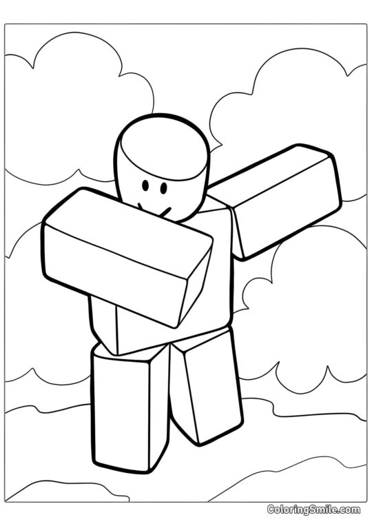 Dab de Roblox Dab de Roblox - Página para Colorear