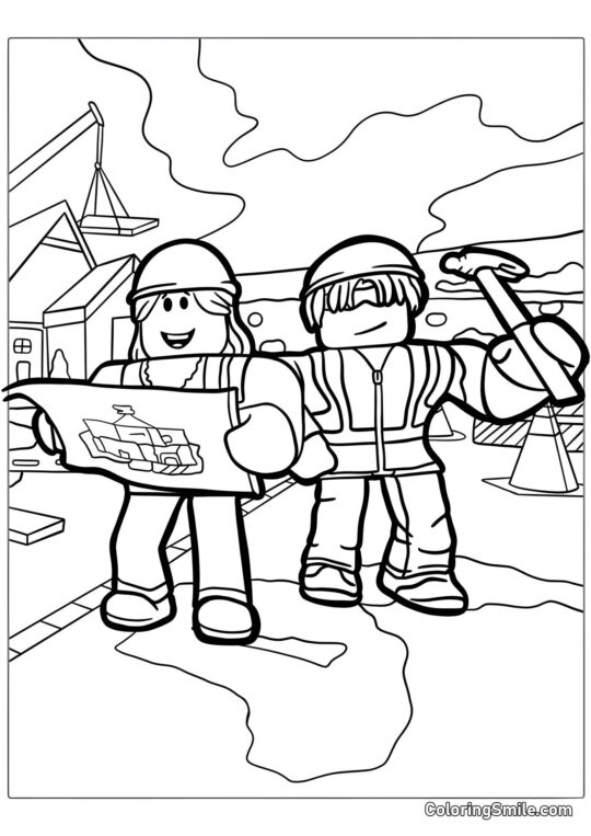 Pieles de Constructor de Roblox Pieles de Constructor de Roblox - Página para Colorear