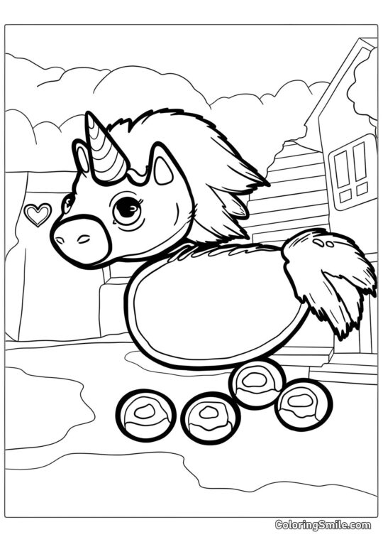 Roblox Lindos Unicornio Roblox Lindos Unicornio - Página para Colorear