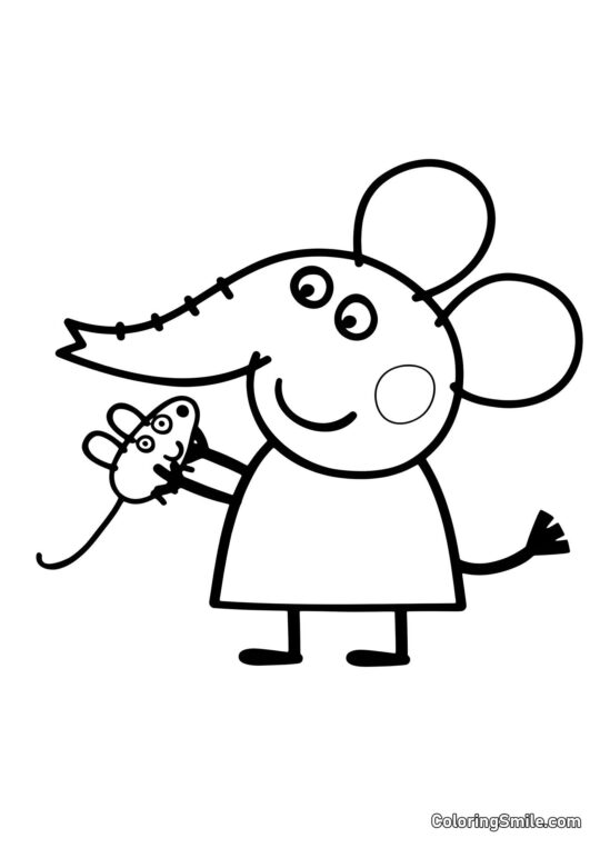 Emily Elefante - Página para Colorear