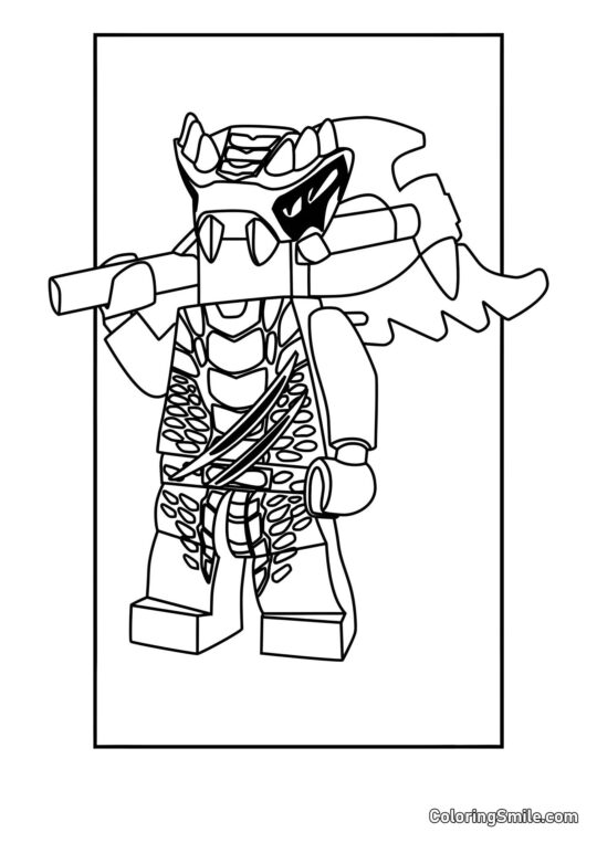 Guerrero Lizaru - Página para Colorear