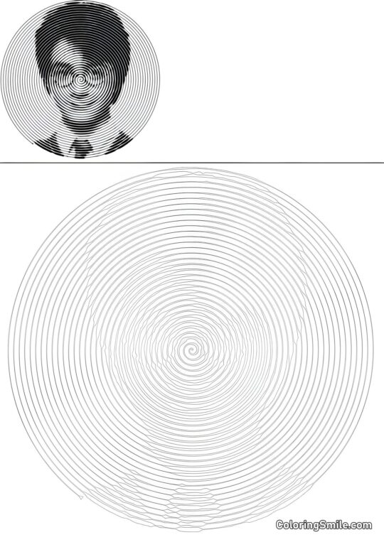 Harry Potter en espiral Harry Potter en espiral - Página para Colorear