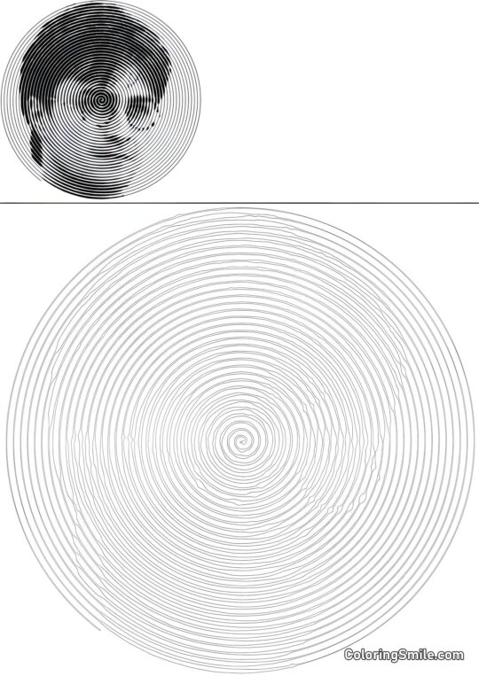 Harry Potter adulto en espiral Harry Potter adulto en espiral - Página para Colorear
