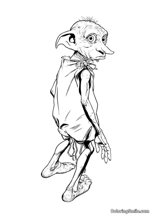 Dobby el elfo doméstico Dobby el elfo doméstico - Página para Colorear