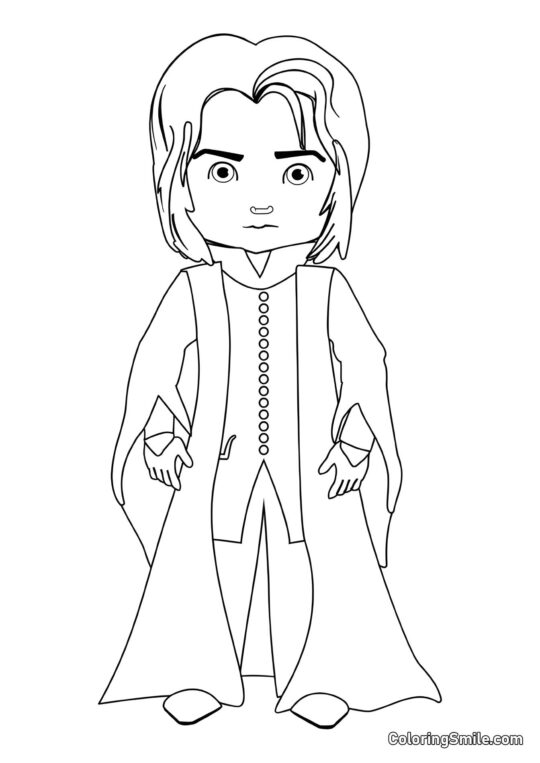 Severus Snape de dibujos animados Severus Snape de dibujos animados - Página para Colorear