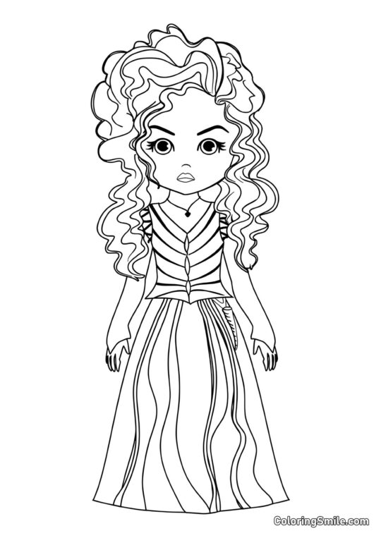 Bellatrix Lestrange de dibujos animados Bellatrix Lestrange de dibujos animados - Página para Colorear