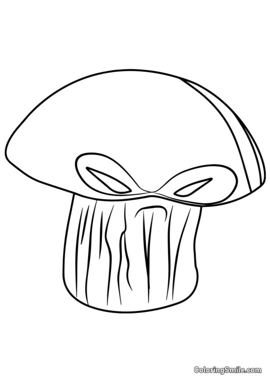 Doom-Champiñón de Plants vs. Zombies Doom-Champiñón de Plants vs. Zombies - Página para Colorear