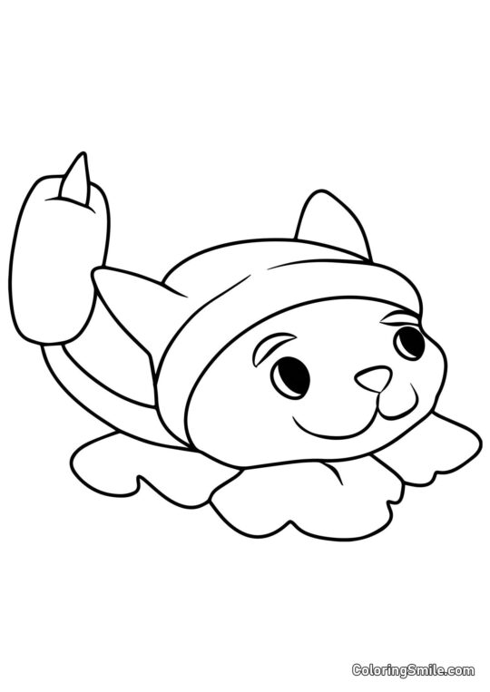 Cola de Gato de Plants vs. Zombies Cola de Gato de Plants vs. Zombies - Página para Colorear