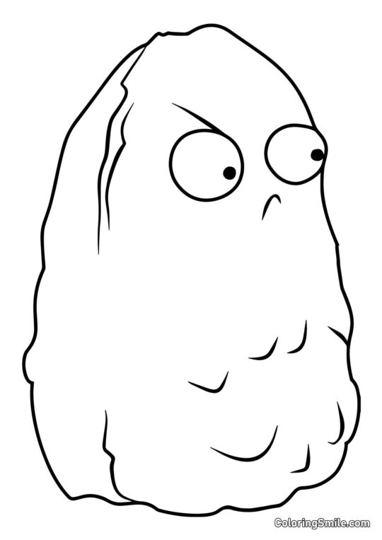 Nuez Alta de Plants vs. Zombies Nuez Alta de Plants vs. Zombies - Página para Colorear