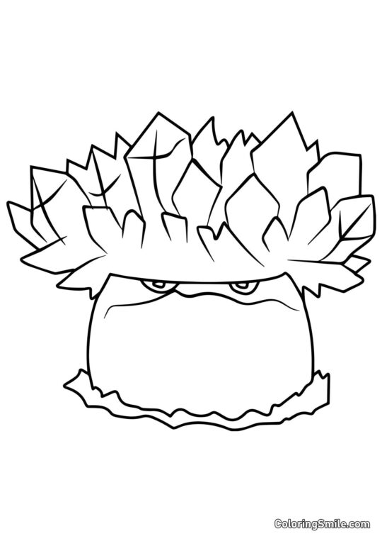 Hielo-Champiñón de Plants vs. Zombies Hielo-Champiñón de Plants vs. Zombies - Página para Colorear