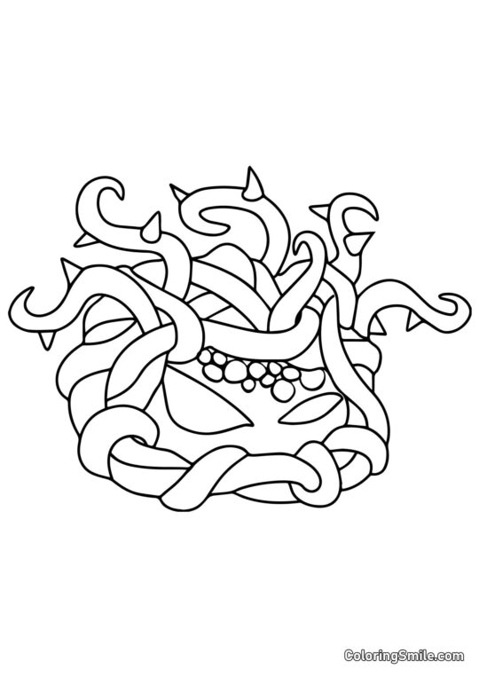 Kelp Enredado de Plants vs. Zombies Kelp Enredado de Plants vs. Zombies - Página para Colorear