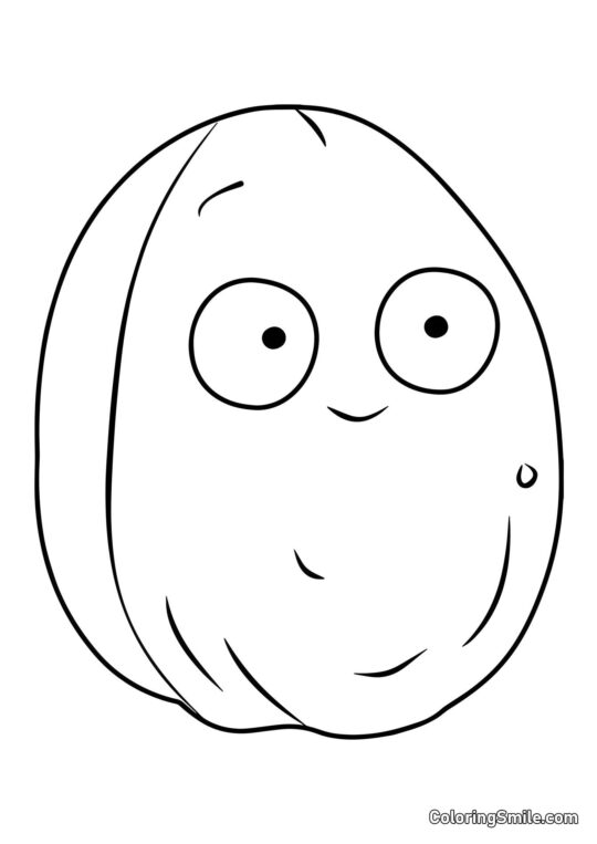 Explodo-Nuez de Plants vs. Zombies Explodo-Nuez de Plants vs. Zombies - Página para Colorear