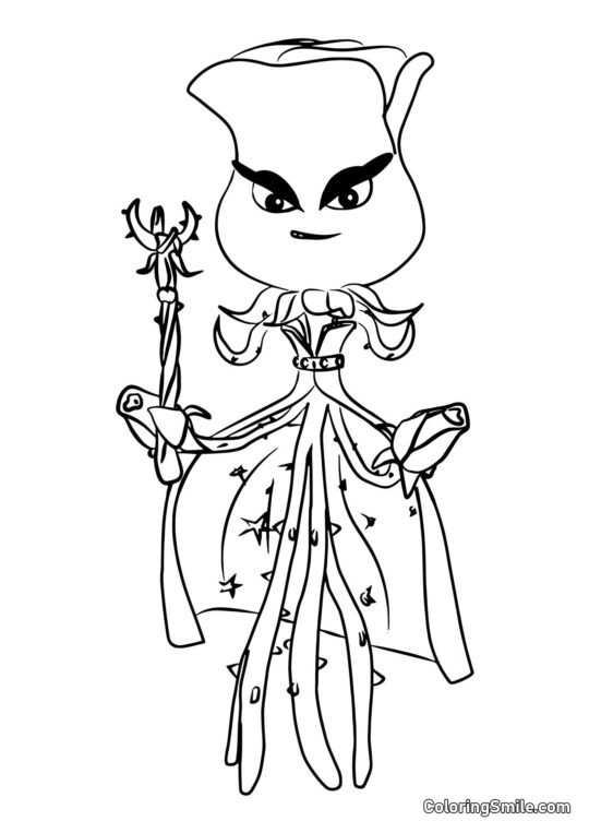 Rosa de Plants vs. Zombies Rosa de Plants vs. Zombies - Página para Colorear