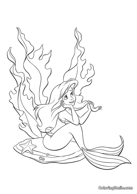 Sueños de la Sirena Sueños de la Sirena - Página para Colorear