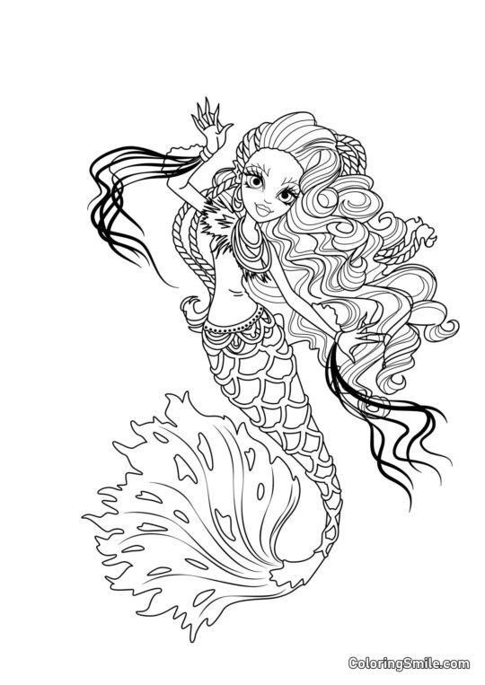 Sirena Von Boo (Sirena Von Boo) - Página para Colorear