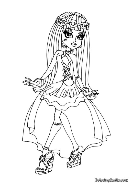 13 Deseos Frankie Stein - Página para Colorear