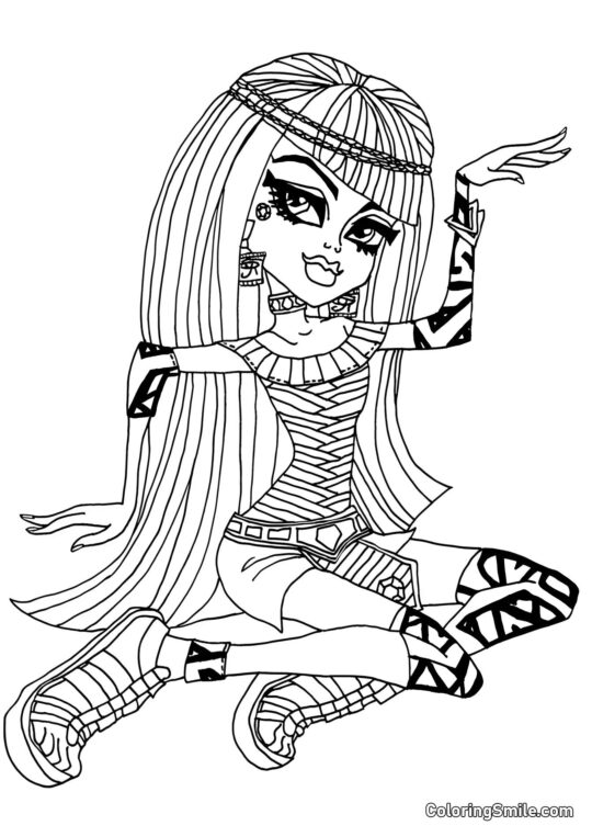 Monster High Cleo de Nile - Página para Colorear