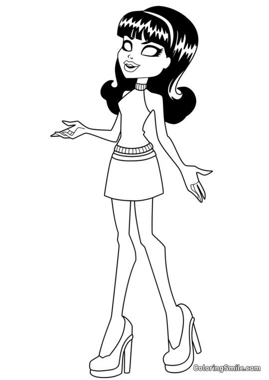 Scarah Screams - Página para Colorear