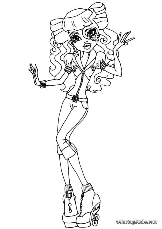 Monster High Operetta - Página para Colorear