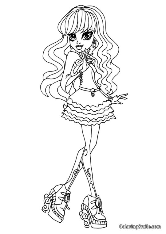Twyla de Monster High - Página para Colorear