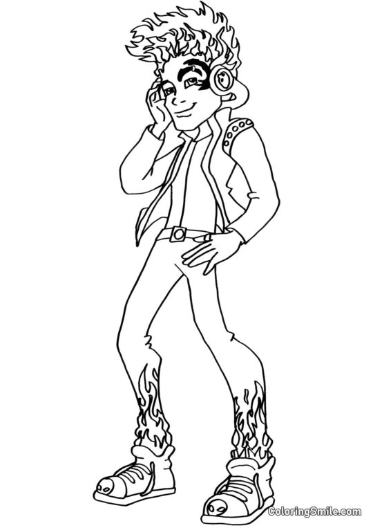 Monster High Holt Hyde - Página para Colorear