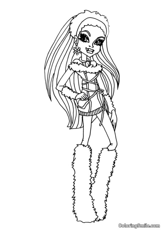 Monster High Abbey Bominable - Página para Colorear