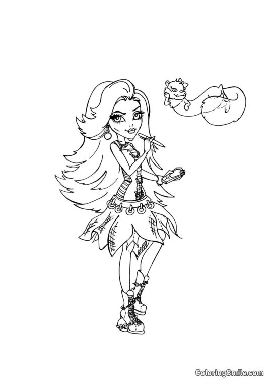 Spectra Vondergeist – Hija de los Fantasmas - Página para Colorear
