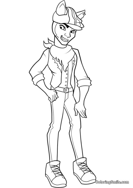 Monster High Clawd Wolf - Página para Colorear